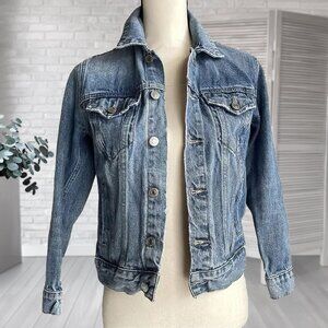 LUCKY BRAND Denim Jean Jacket Tomboy Trucker Size XS/TP Cotton